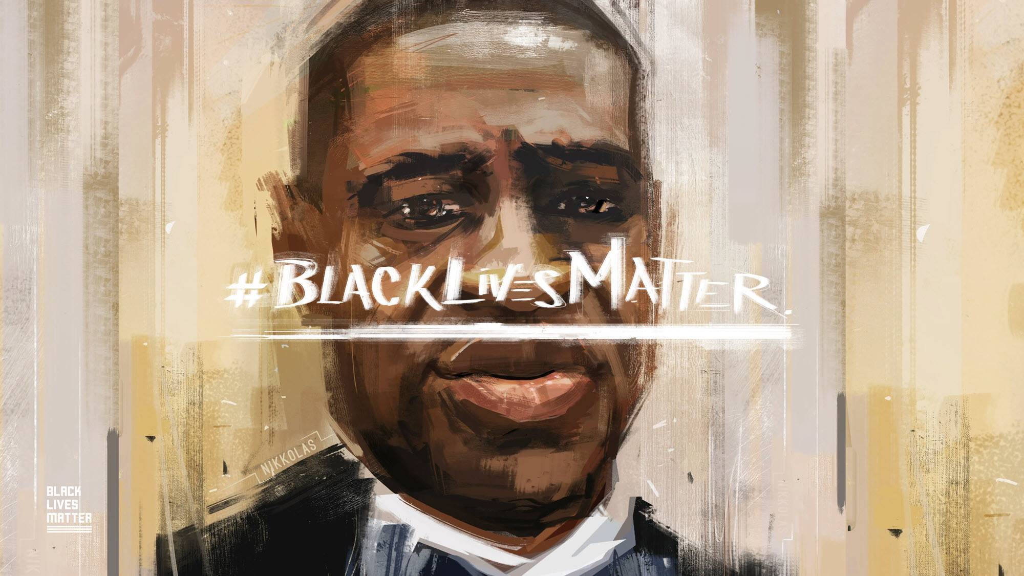 George Floyd artwork from the Black Lives Matter website